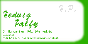 hedvig palfy business card